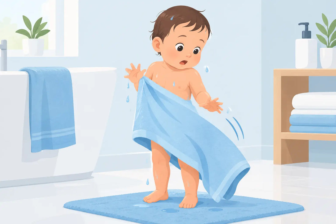 Why Do Bath Towels Slip Off Wet Babies?