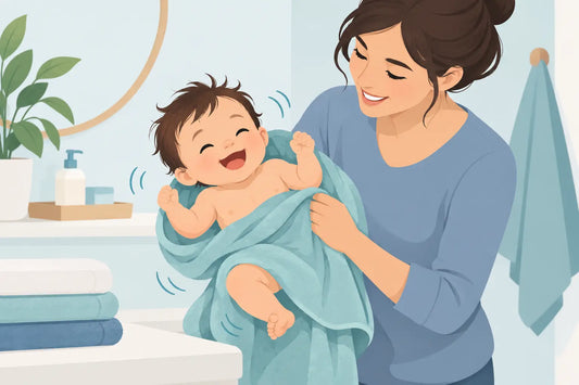 How to Dry Wiggly Babies Without the Towel Chase