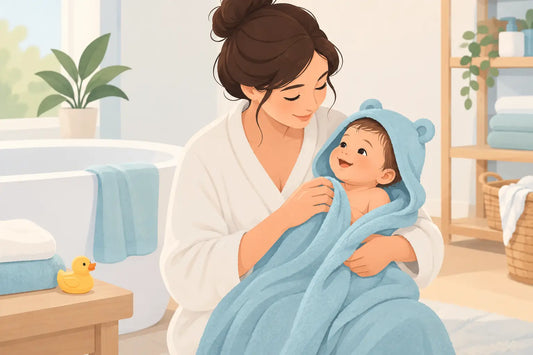 How to Keep Baby Warm After Bath Time, Calmly