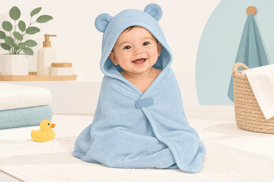 Newborn Hooded Towel That Actually Stays Put