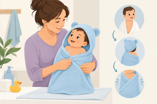 How to Wrap Baby Post-Bath Without Towel Slip