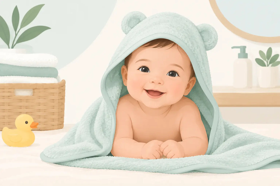Bath Towel for Sensitive Baby Skin That Stays Put