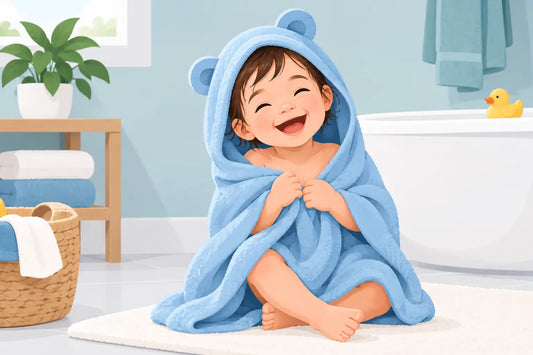 Best Towel for Squirmy Toddler Bath Time