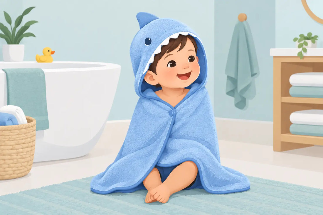 Toddler Bath Towel That Stays Put After Bath Time